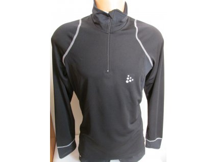Triko Craft 6 Dots zip Mock Long Sleeve DR pánské (Barva Black, Velikost L)