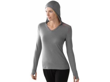 Triko Smartwool Cortina Hoody DR dámské (Barva světle šedá, Velikost 40)