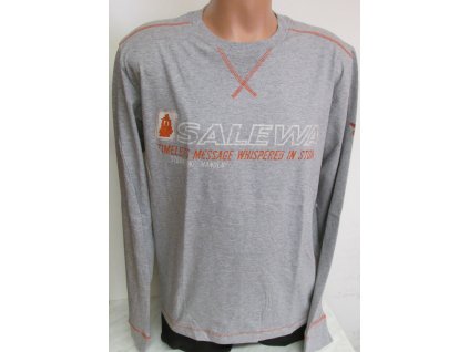 triko Salewa Stone CO L/S Tee DR pánské (Barva světle šedá, Velikost XXL)