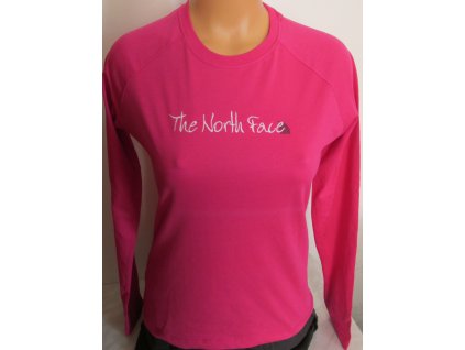 Triko North Face L/S Embroidered logo TEE DR dámské (Barva růžová, Velikost 38)