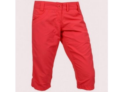 Kalhoty 3/4 Fjallraven Hanna MT dámské (Barva červená, Velikost 36)