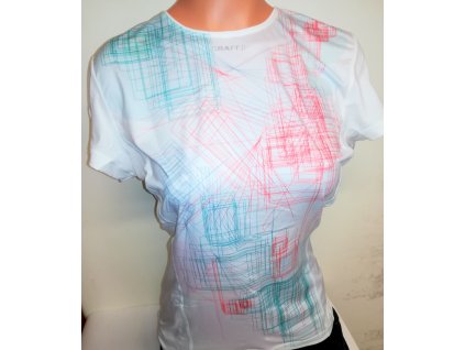 triko Craft Cool print  KR dámské (Barva Bílá, Velikost M)