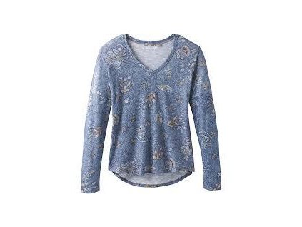 Triko Prana Shiloh Top Dámské Dl.R (Barva Modrá, Velikost 36)