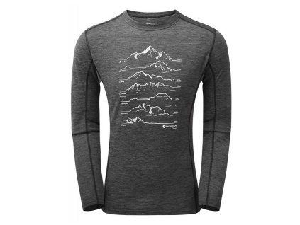 Triko Montane Primino 140G 7 Summits long sleeve DR pánské