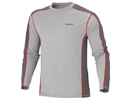 triko Marmot Lighweigh Crew DR pánské (Barva světle šedá, Velikost M)