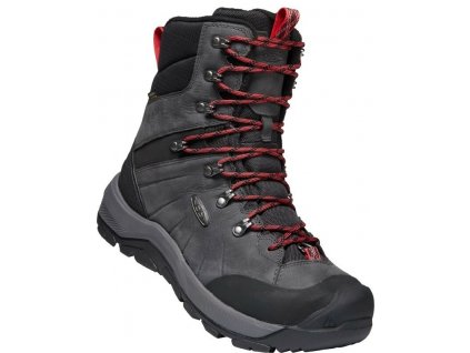 Boty Keen Revel IV High Polar Pánské (Barva magnet/red carpet, Velikost 8 / 42 / us 9)