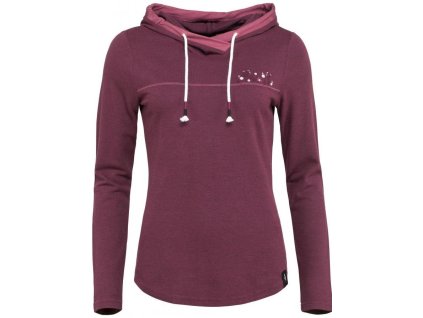 Mikina Chillaz Gilfert dámská (Barva vínová, Velikost 36)