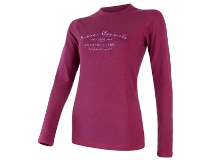 Triko Sensor Double face Merino Wool DR dámské (Barva lila, Velikost M)