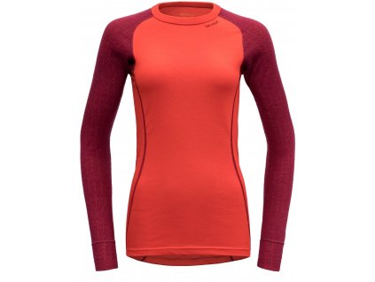 Triko Devold Duo Active DR dámské (Barva červená, Velikost S)