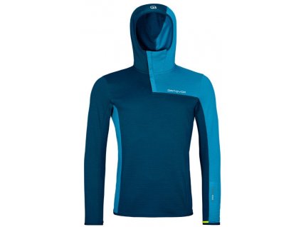 Mikina Ortovox Fleece Light Grid SN Hoody Pánská (Barva Modrá, Velikost M)