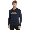 Triko Icebreaker Merino 200 Oasis LS Crewe DR pánské (Barva lazurite, Velikost M)