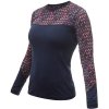 Triko Sensor Merino Impress DR Dámské (Barva deep blue/orgami, Velikost L)