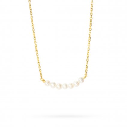 Pozlacený perlový náhrdelník Adoshi