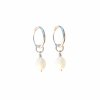 Stříbrné náušnice s perlou Meera