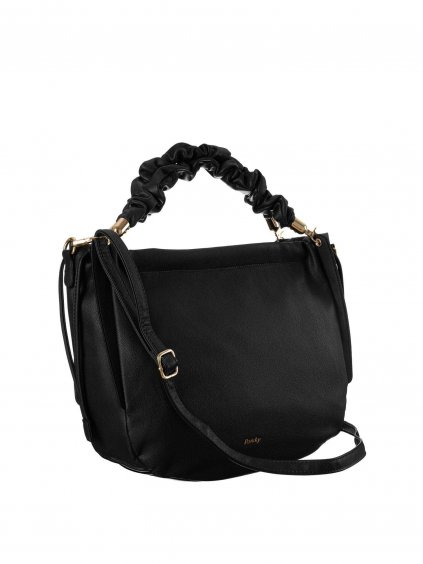 Neobvyklá černá dámská kabelka z kvalitní ekologické kůže - ROVICKY