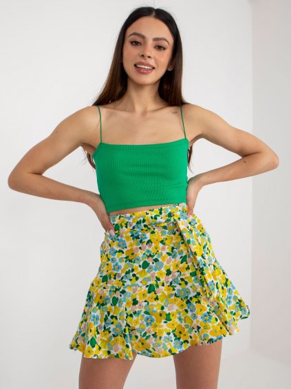 Květinová krátká sukně-šortky
