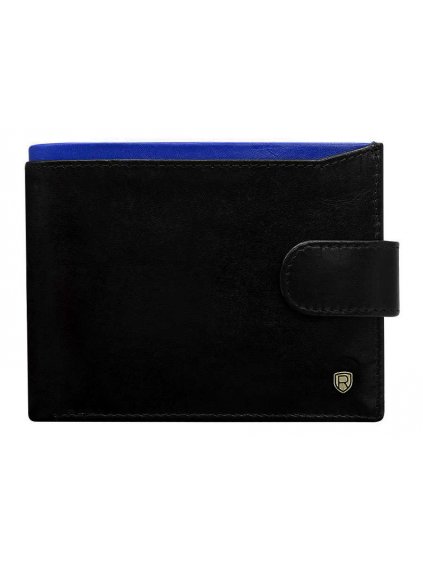 Pánská kožená peněženka - modro-černá - ROVICKY