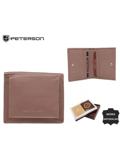 Malá dámská kožená peněženka s ochranou RFID Protect - PETERSON