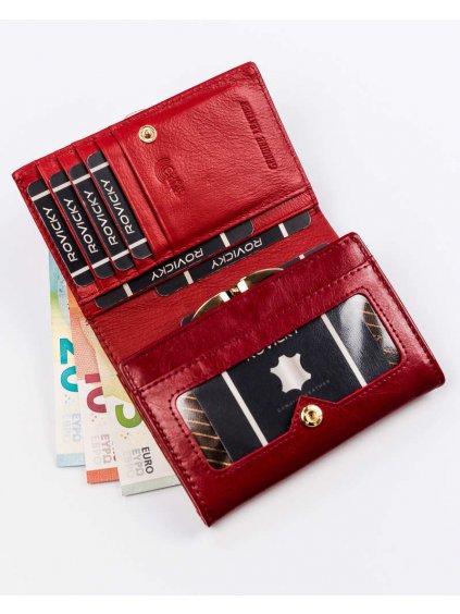 Středně velká dámská peněženka vyrobená z vysoce kvalitní přírodní kůže - ROVICKY