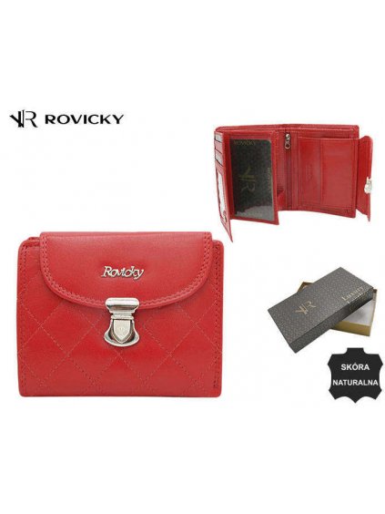 Luxusní horizontální dámská peněženka z pravé kůže - ROVICKY