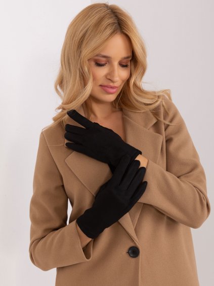 Hladké dámské zimní rukavice - WOOL FASHION ITALIA