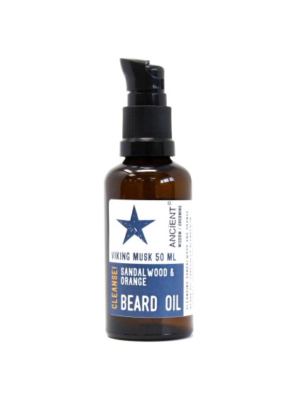 50ml Olej na Vousy (Varianta Vikingské Pižmo - Očisti!)