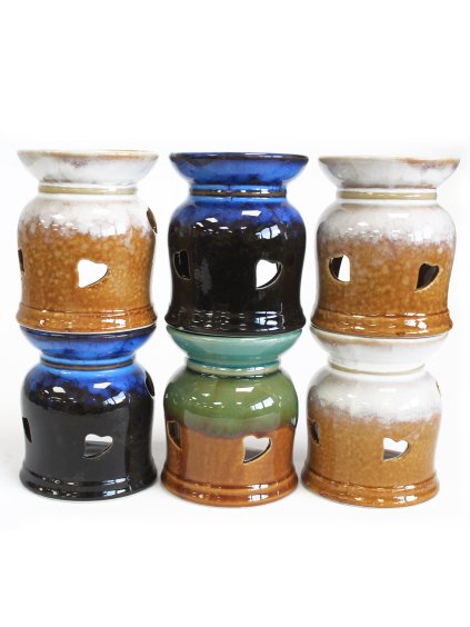 Klasické Rustikální Aroma Lampy - Srdíčka (různé)