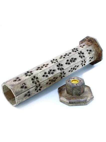 Stojan Věž - Hexagonal - Mangové Dřevo