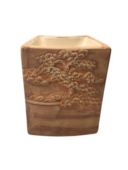 Ručně Malovaná Aroma Lampa Bonsai - Písková (Varianta Písková -)