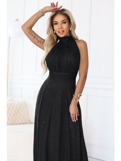 636 3 veronica luksusowa dluga suknia z brokatowym akcentem i szykownym krojem czarna 20092