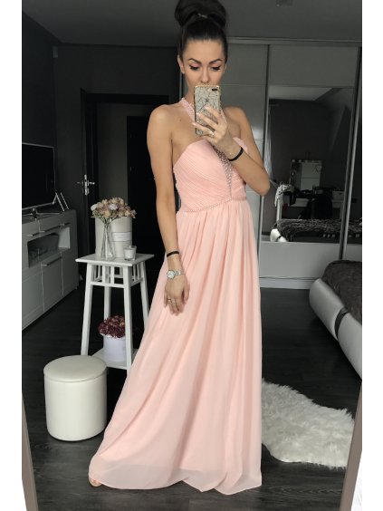 Šaty EVA & LOLA růžový prášek 42004-3