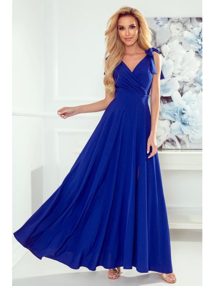 89541 elena dlouhe saty s vystrihem a vazanim na ramenou modre 405 2