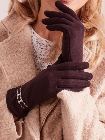 Klasické dámské rukavice se sponou