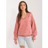 Dámská oversize mikina s perličkami - FANCY