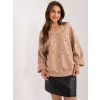 Dámská oversize mikina s perličkami - FANCY