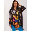 Dámská oversize košile s límečkem a s potiskem - ITALY MODA