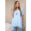 277875 24 oversize damske tricko s priveskem