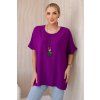 277875 60 oversize damske tricko s priveskem