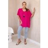 277875 85 oversize damske tricko s priveskem