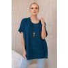 277875 112 oversize damske tricko s priveskem