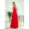 CHIARA elegantní maxi šaty na ramínka - červené - 299-1