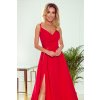 CHIARA elegantní maxi šaty na ramínka - červené - 299-1