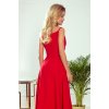 CHIARA elegantní maxi šaty na ramínka - červené - 299-1