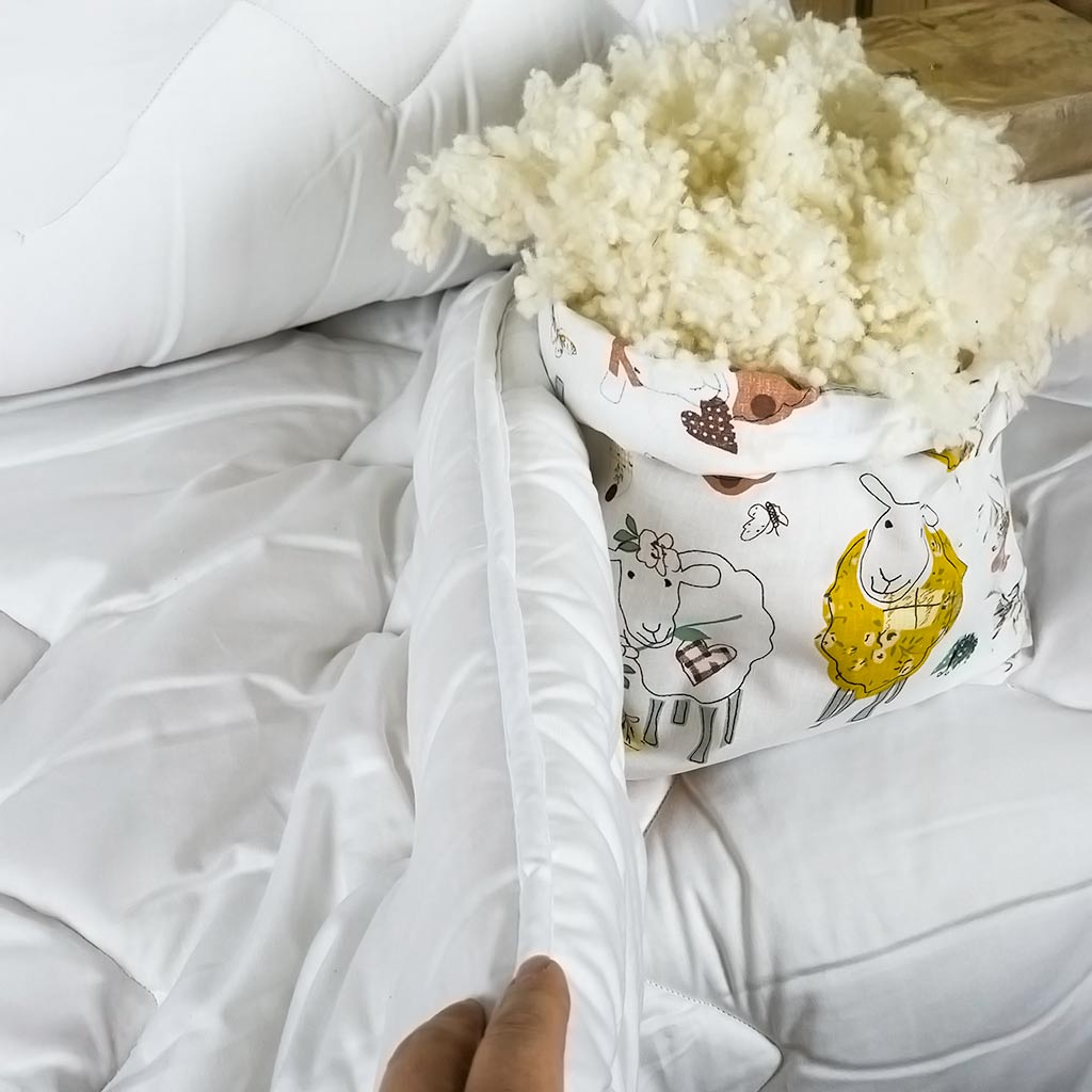 Hrúbka vlneného paplóna – 800 g/m², 2,3 kg vlny