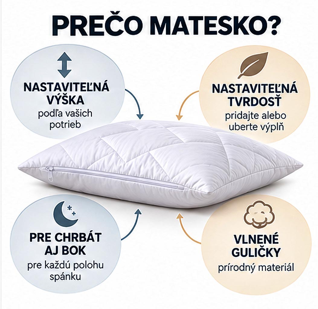 Detail vlneného vankúša Matesko