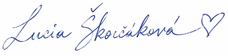 Podpis Lucie Škorčákovej