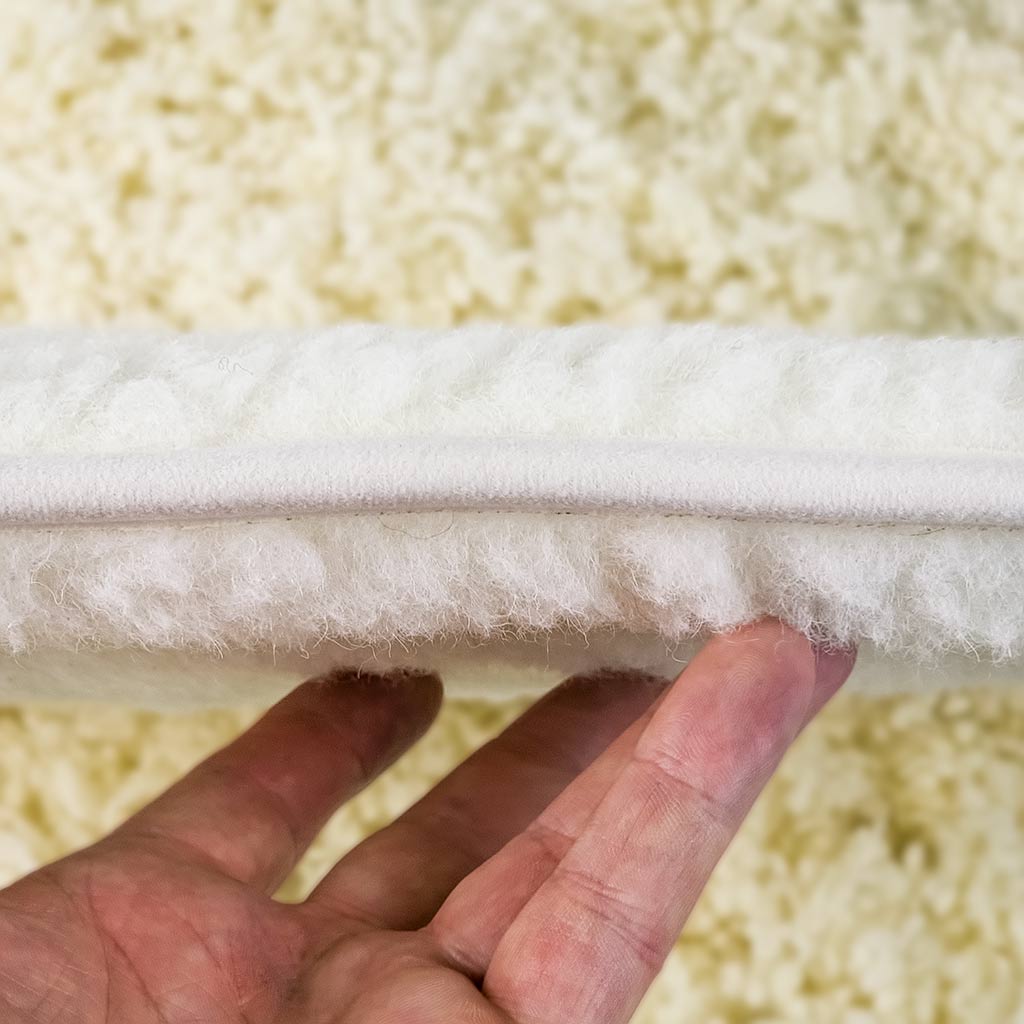 Hrúbka merino podsedáka – profil smotanového sedáku