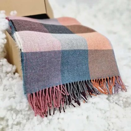 luxusny alpaka pled kocka