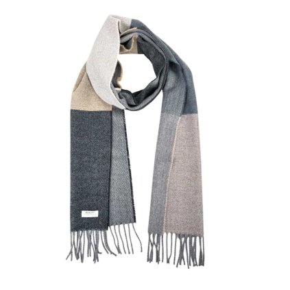 sive odtiene pansky sal vlneny