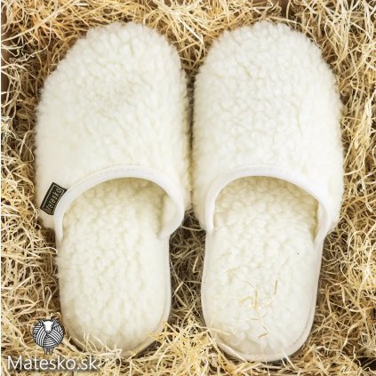 Teplé papuče zo 100% austrálskej merino vlny